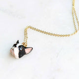 Tiny French Bulldog Face Necklace