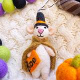 Gandalf The Wizard Mouse Holiday Eco Wool Ornament