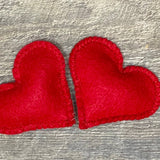Felt Hearts Catnip Cat Toy - Set of 2