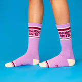 Gumball Poodle Gym Socks 'Favorite Sister'