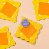 Cracker Vellum Coasters - With Cheese (Set of 4)