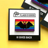 Mothman Rainbow Enamel Pin
