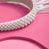 Bridal Pearl Headband Accessory, Bridal Shower Gift, Bach