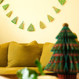 Midcentury Trees Sewn Garland