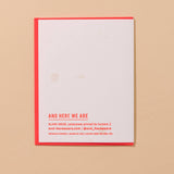 Olive Everything About You Letterpress Food Love Card
