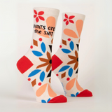 Blue Q Crew Socks 'Aunts Are The Shit'