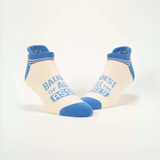 Blue Q Sneaker Socks 'Baddest of All the Asses'