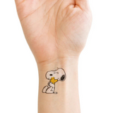 Snoopy Hugs Woodstock Tattoo Pairs