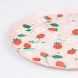 Meri Meri Strawberry Pattern Side Plates