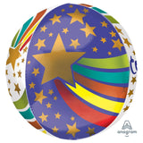 16" Congrats Stars Orbz Balloon