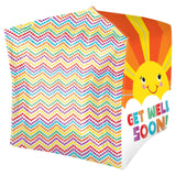 15" Sun Beam Get Well Soon Cubez Balloon