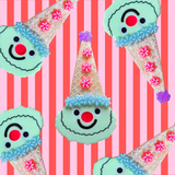 Ice Cream Clown Hair Clip