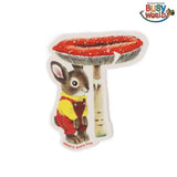 Richard Scarry® - Nicholas Bunny Mushroom Sticker