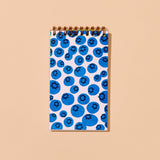 Blueberries Letterpress Spiral Pocket Size Notebook