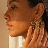 Buttercup Hoops - 18K Gold Plated