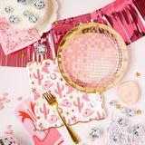 Cowgirl Pink Boot Western Paper Plates