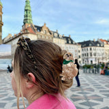 Hand-painted Golden Doodle Dog Claw Hair Clip | Eco-Friendly