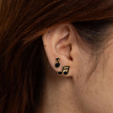 Musical Notes Stud Earrings