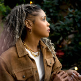 Rain 24K Gold Plated Hoops