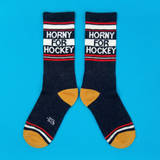 Gumball Poodle Gym Socks 'Horny for Hockey'