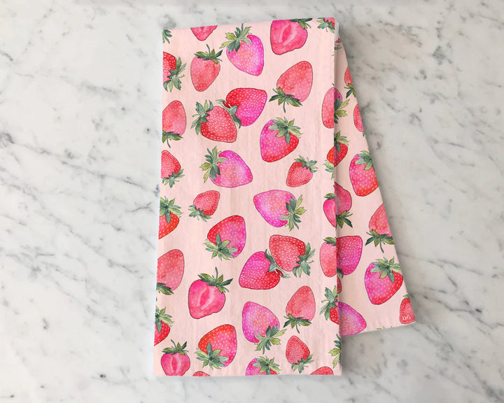 Kelseymdesigns Tea Towel Strawberries