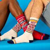 Gumball Poodle Gym Socks 'Hot Guys Read Books'