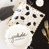 Graduation Cap Scatter Paper Plates