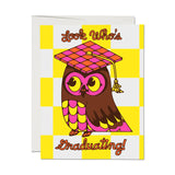 Red Cap Graduation Card -  Owl