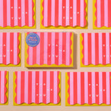 Scalloped Thank You Card Set - Red/Pink