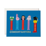 Red Cap Graduation Card - Pez
