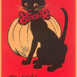 Found Image Press Postcard - Bowtie Cat Greetings