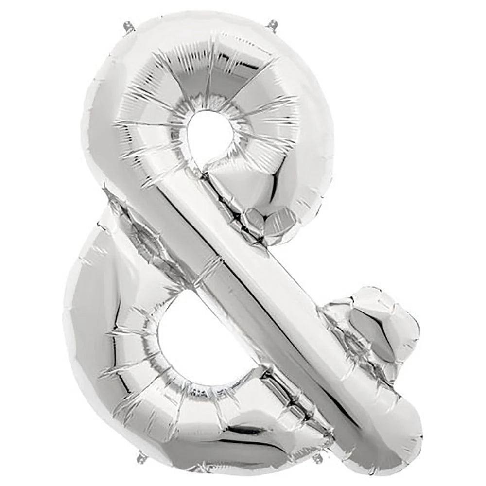 34" Jumbo Silver Foil Letter Balloon