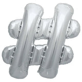34" Jumbo Silver Foil Letter Balloon