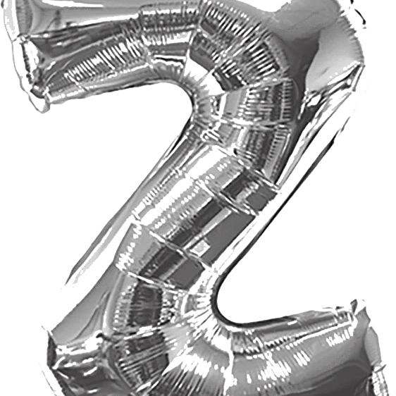 34" Jumbo Silver Foil Letter Balloon
