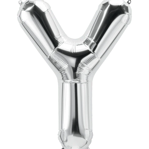 34" Jumbo Silver Foil Letter Balloon
