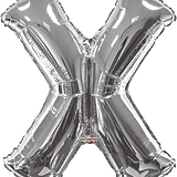 34" Jumbo Silver Foil Letter Balloon
