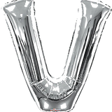 34" Jumbo Silver Foil Letter Balloon