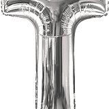 34" Jumbo Silver Foil Letter Balloon