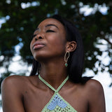 Abstract Dainty Hoop - Green
