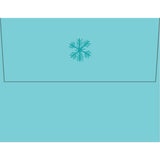 Snowflakes Note Cards with Letterpress Envelopes