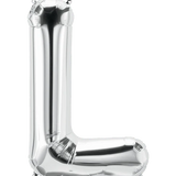 34" Jumbo Silver Foil Letter Balloon