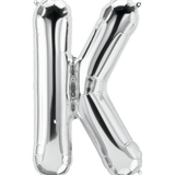 34" Jumbo Silver Foil Letter Balloon