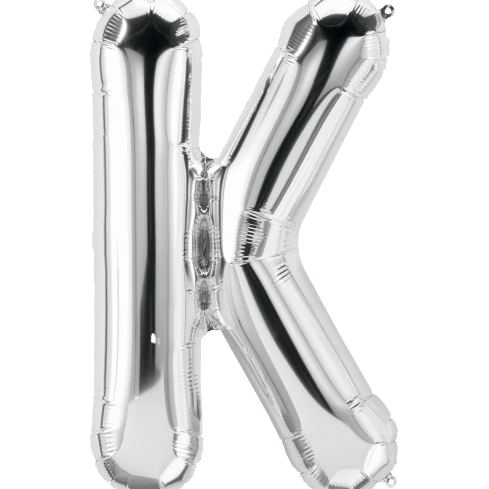 34" Jumbo Silver Foil Letter Balloon