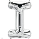 34" Jumbo Silver Foil Letter Balloon