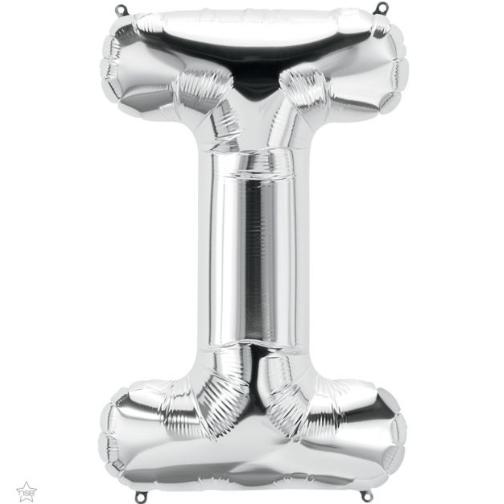 34" Jumbo Silver Foil Letter Balloon