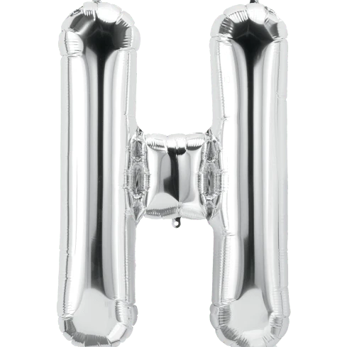 34" Jumbo Silver Foil Letter Balloon