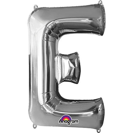 34" Jumbo Silver Foil Letter Balloon