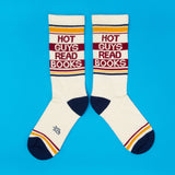 Gumball Poodle Gym Socks 'Hot Guys Read Books'