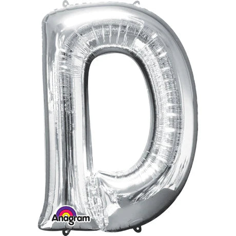 34" Jumbo Silver Foil Letter Balloon