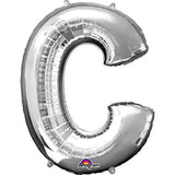 34" Jumbo Silver Foil Letter Balloon